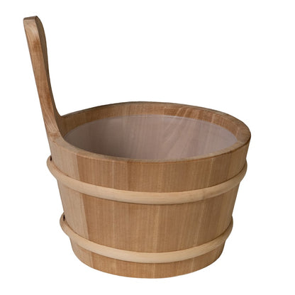 ProSaunas Lined Wood Sauna Bucket, 4-Liter