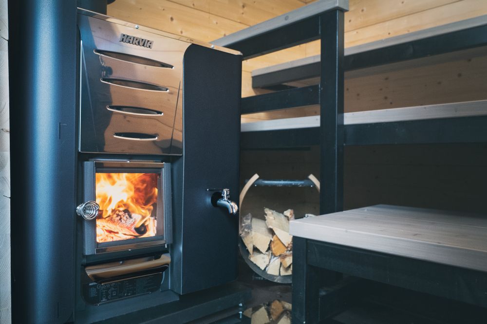 Harvia Pro Series RS, 24.1kW, Sauna Wood Stove with Water Tank