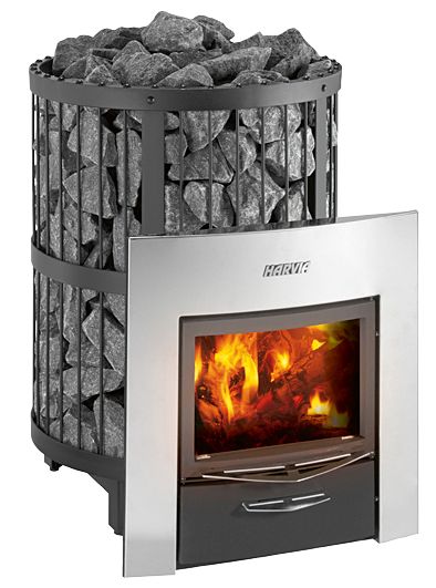 Harvia Legend Series 21 kW Sauna Wood Burning Stove/Fireplace Combo