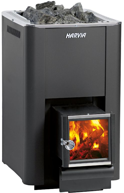 Harvia PRO Series Sauna Wood Burning Stove w/ Exterior Feed