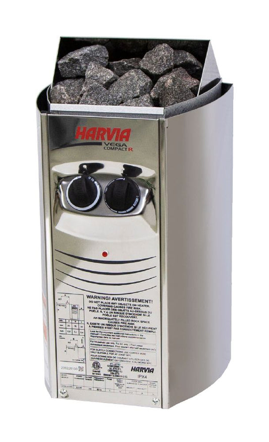 Harvia Vega Compact Series 1.7kW Sauna Heater 120V